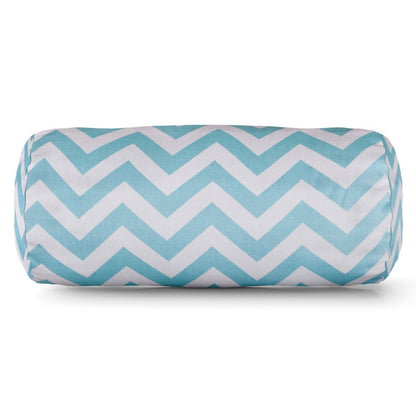 Majestic Home Goods Bolster Pillow Chevron Blue