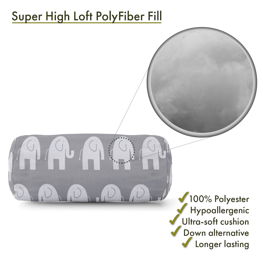 Majestic Home Goods Bolster Pillow Ellie Gray