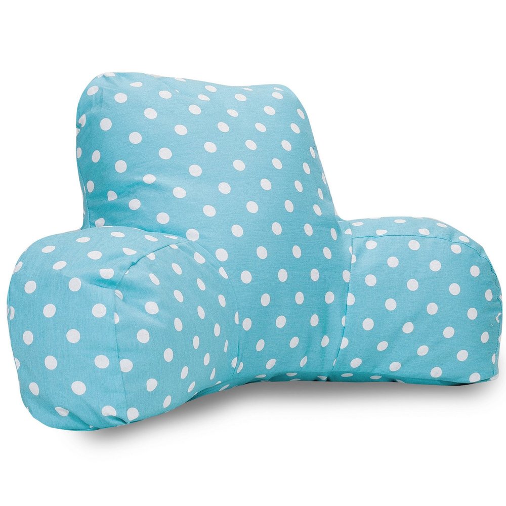 Majestic Home Goods Reading Pillow Polka Dot (Small) Aquamarine
