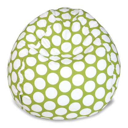 Majestic Home Goods Small Bean Bag Polka Dot (Large) Hot Green