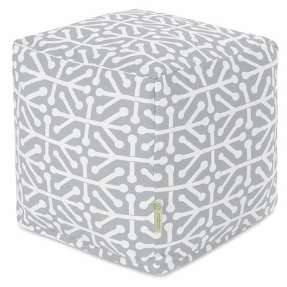 Majestic Home Goods Cube Pouf Aruba Gray
