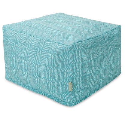 Majestic Home Goods Ottoman Pouf South West Teal