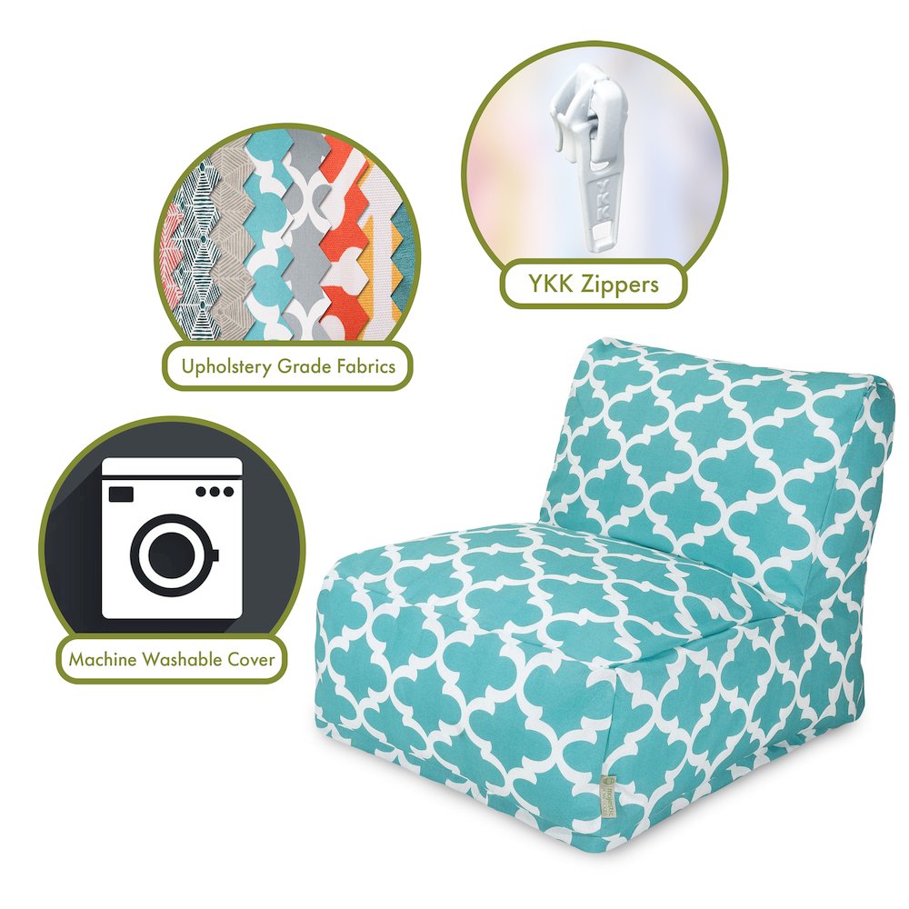 Majestic Home Goods Chair Lounger Trellis Teal