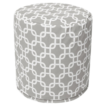 Majestic Home Goods Pouf Links Gray