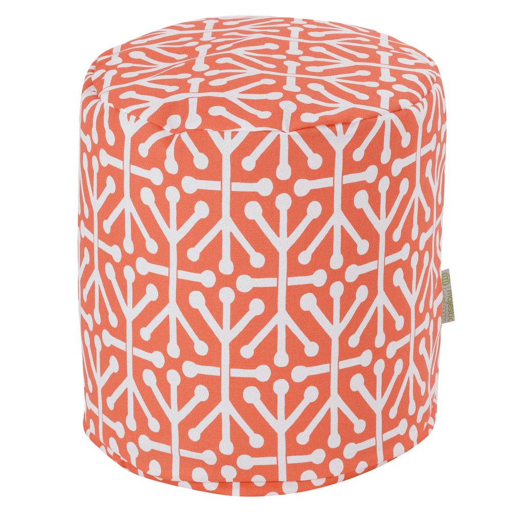 Majestic Home Goods Pouf Aruba Orange