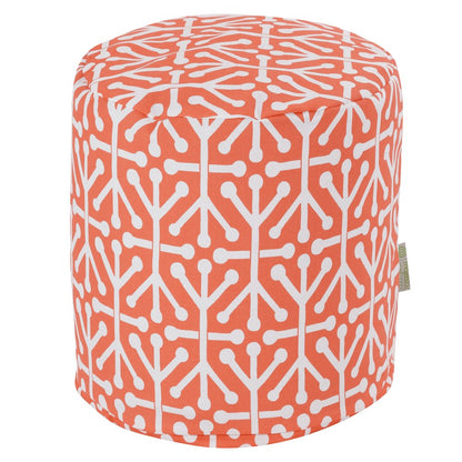 Majestic Home Goods Pouf Aruba Orange