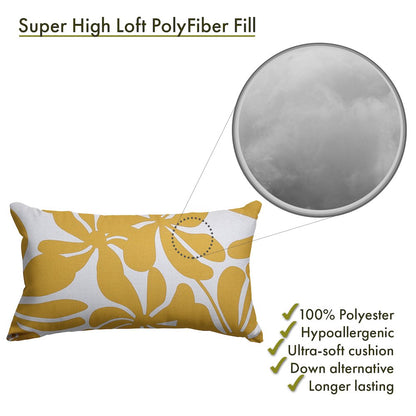 Majestic Home Goods Pillow 12x20 Plantation Yellow