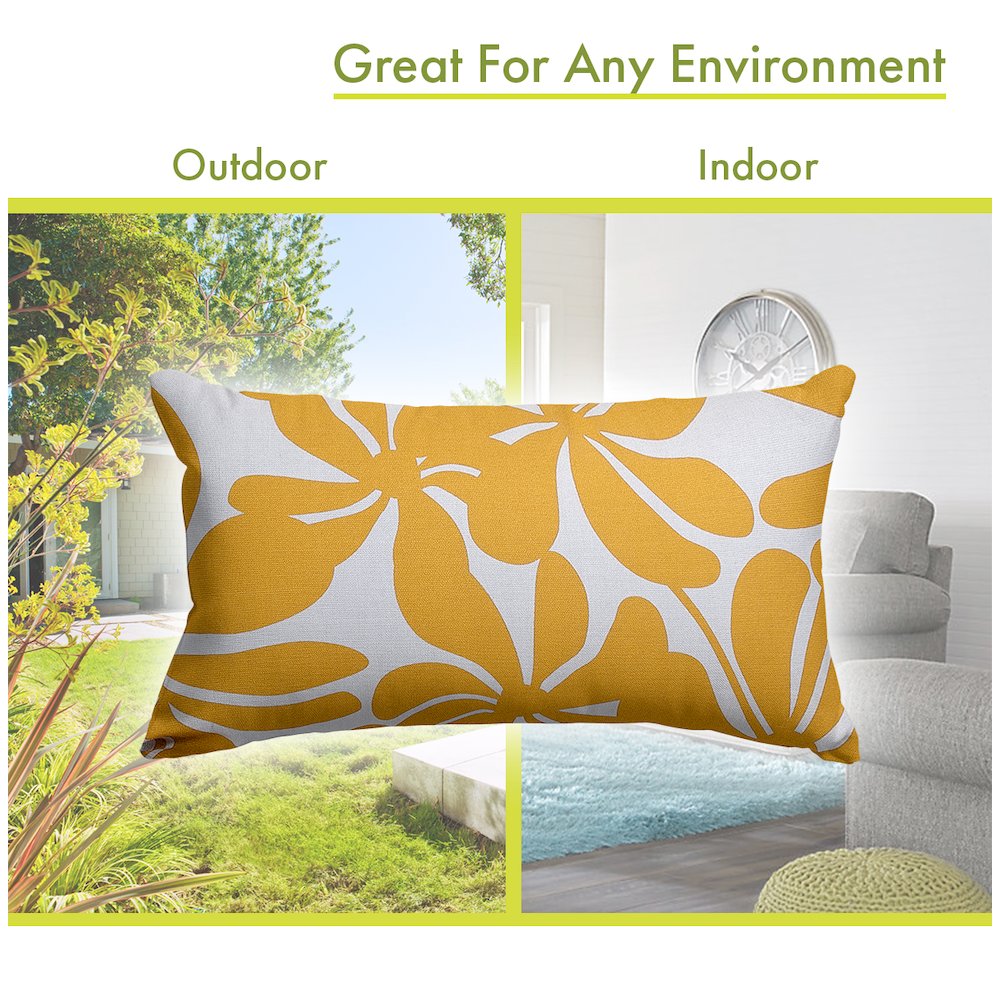 Majestic Home Goods Pillow 12x20 Plantation Yellow