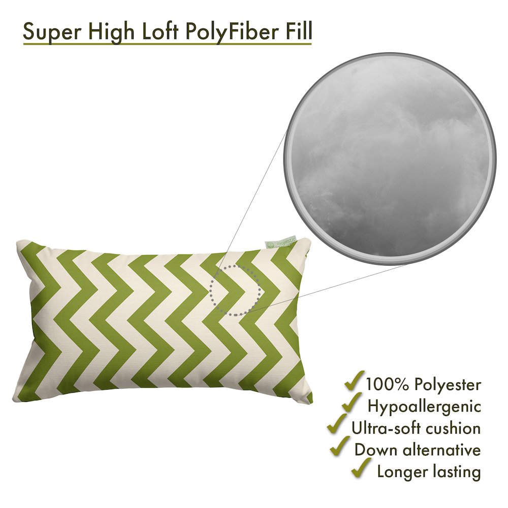 Majestic Home Goods Pillow 12x20 Chevron Sage