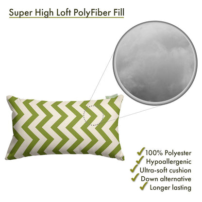 Majestic Home Goods Pillow 12x20 Chevron Sage