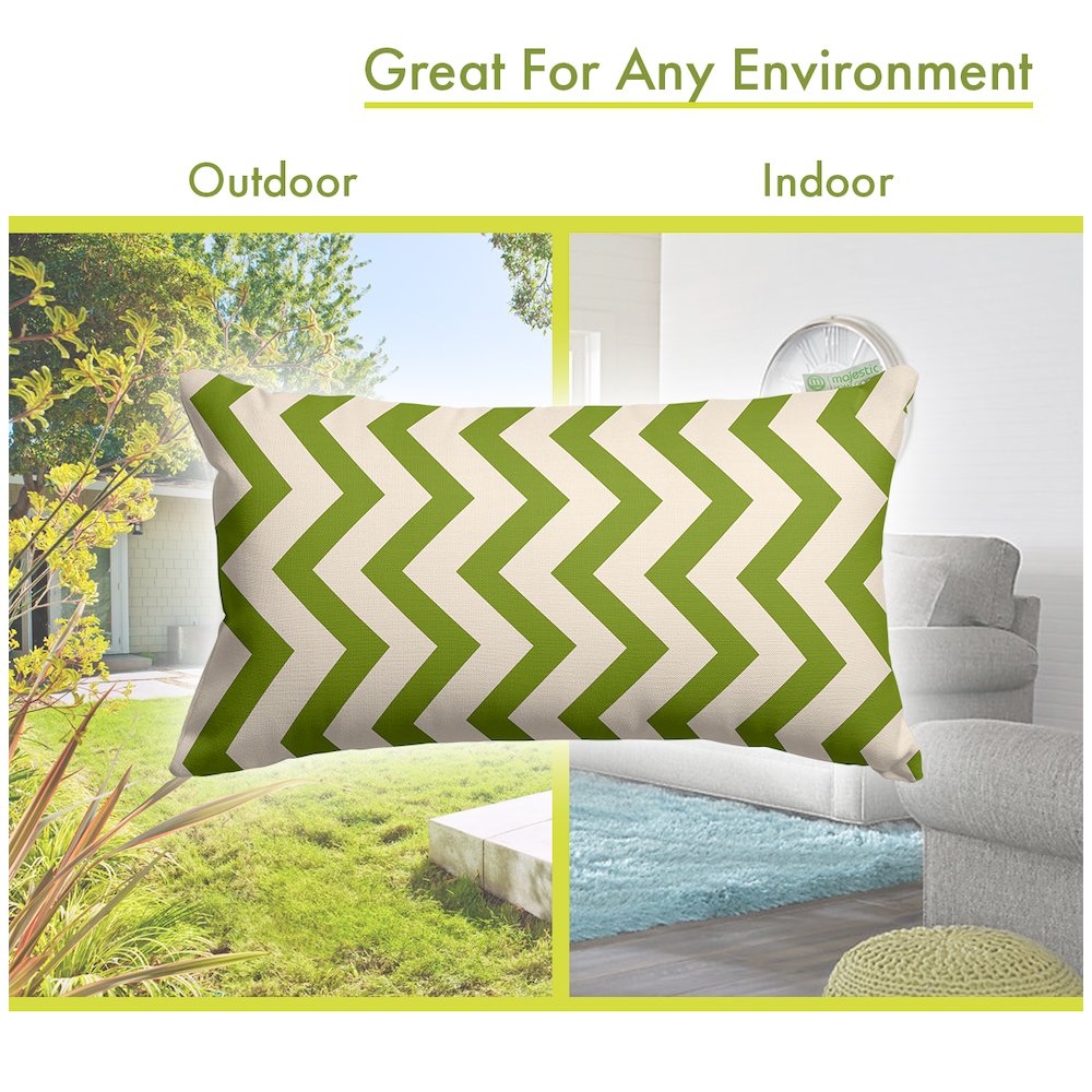 Majestic Home Goods Pillow 12x20 Chevron Sage