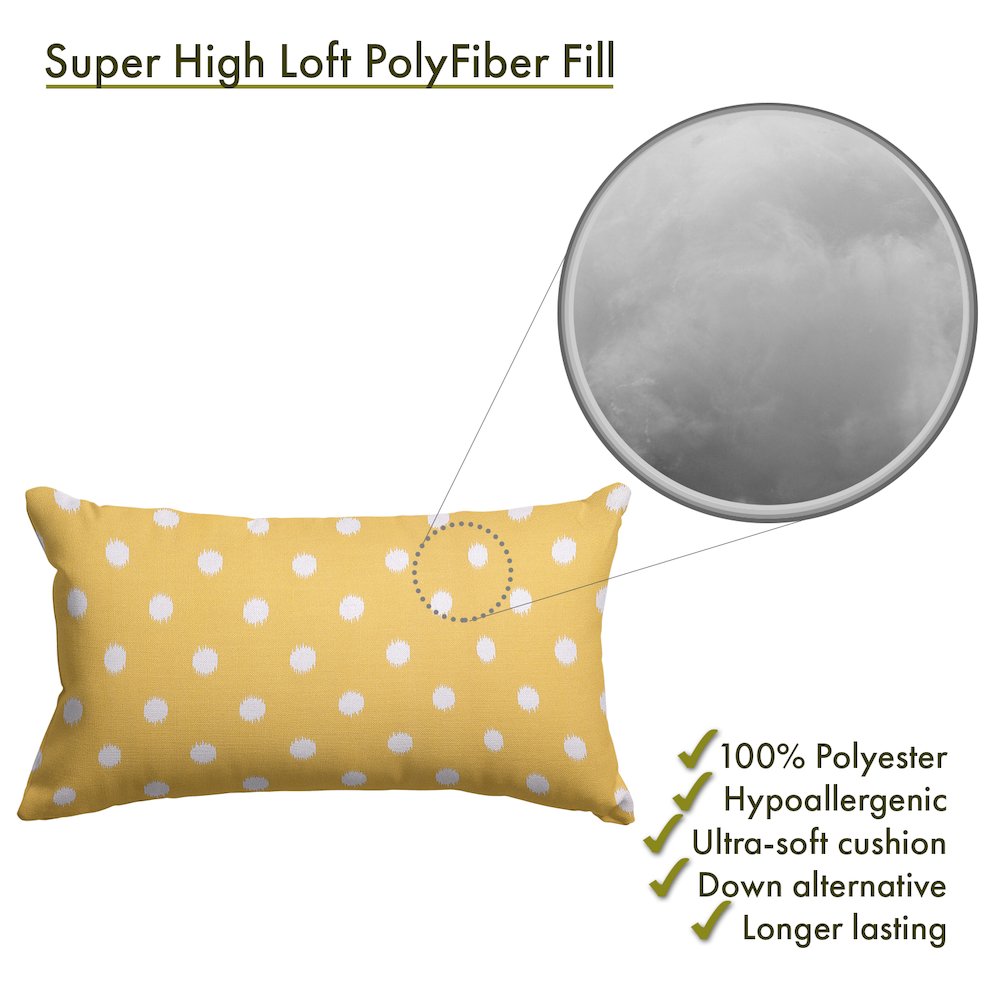 Majestic Home Goods Pillow 12x20 Ikat Dot Citrus