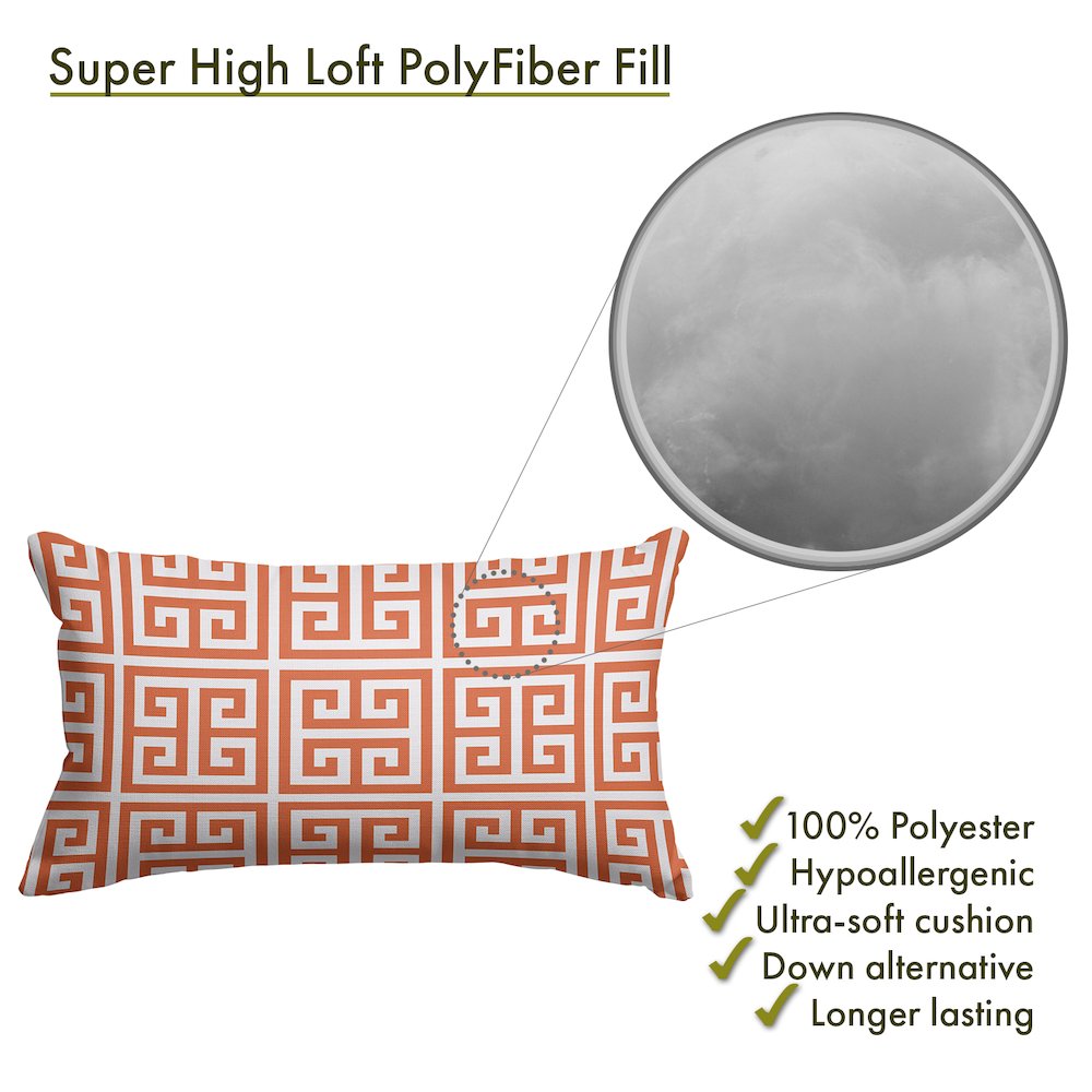 Majestic Home Goods Pillow 12x20 Towers Orange