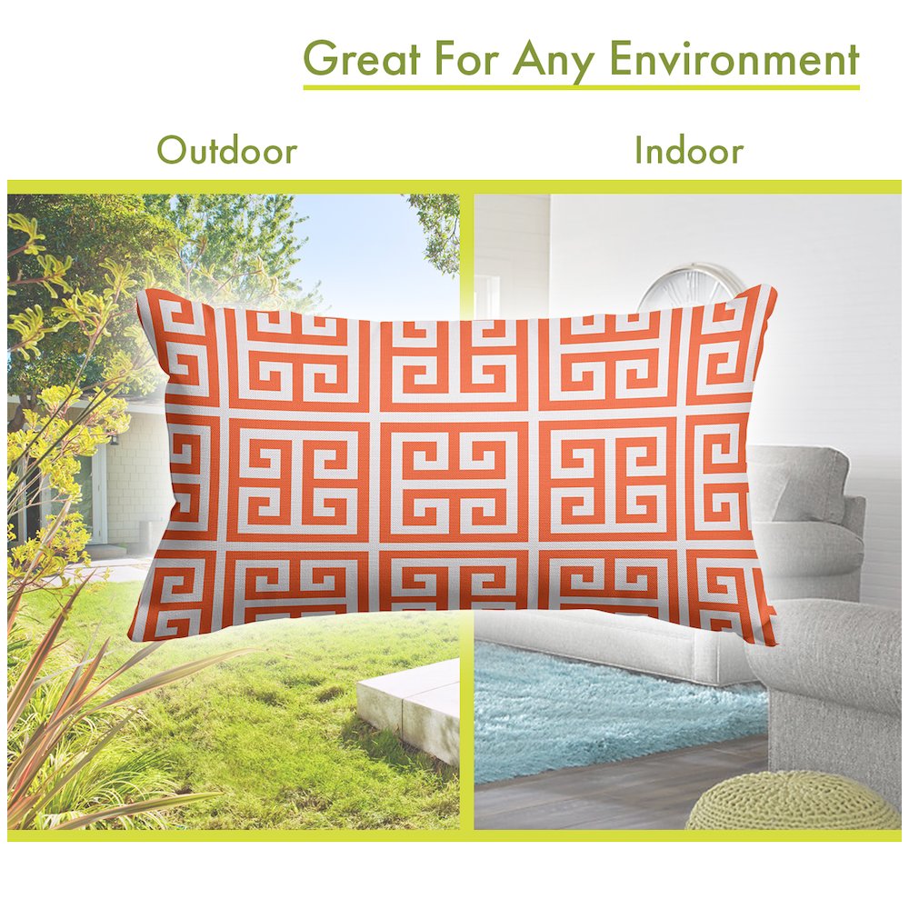 Majestic Home Goods Pillow 12x20 Towers Orange