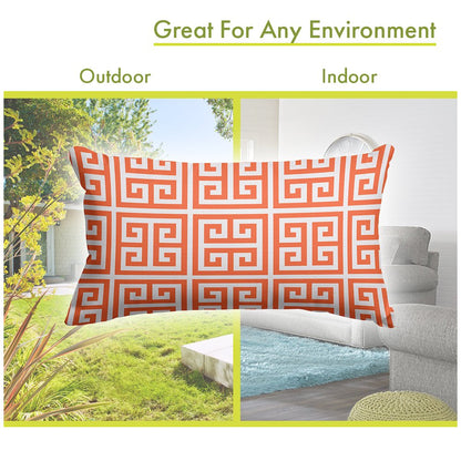 Majestic Home Goods Pillow 12x20 Towers Orange