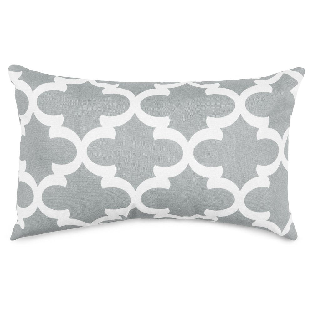 Majestic Home Goods Pillow 12x20 Trellis Gray