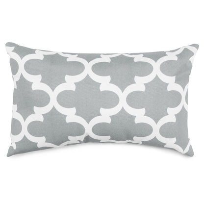 Majestic Home Goods Pillow 12x20 Trellis Gray