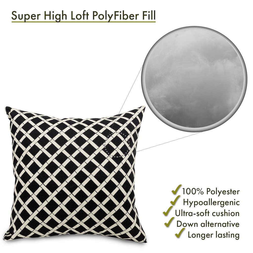 Majestic Home Goods Pillow 20x20 Bamboo Black