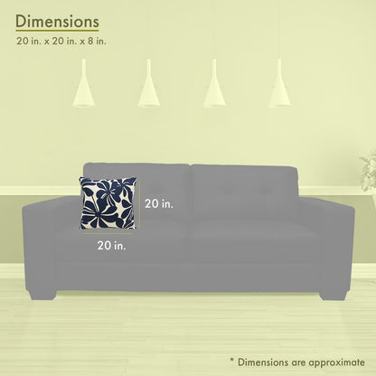 Majestic Home Goods Pillow 20x20 Plantation Navy