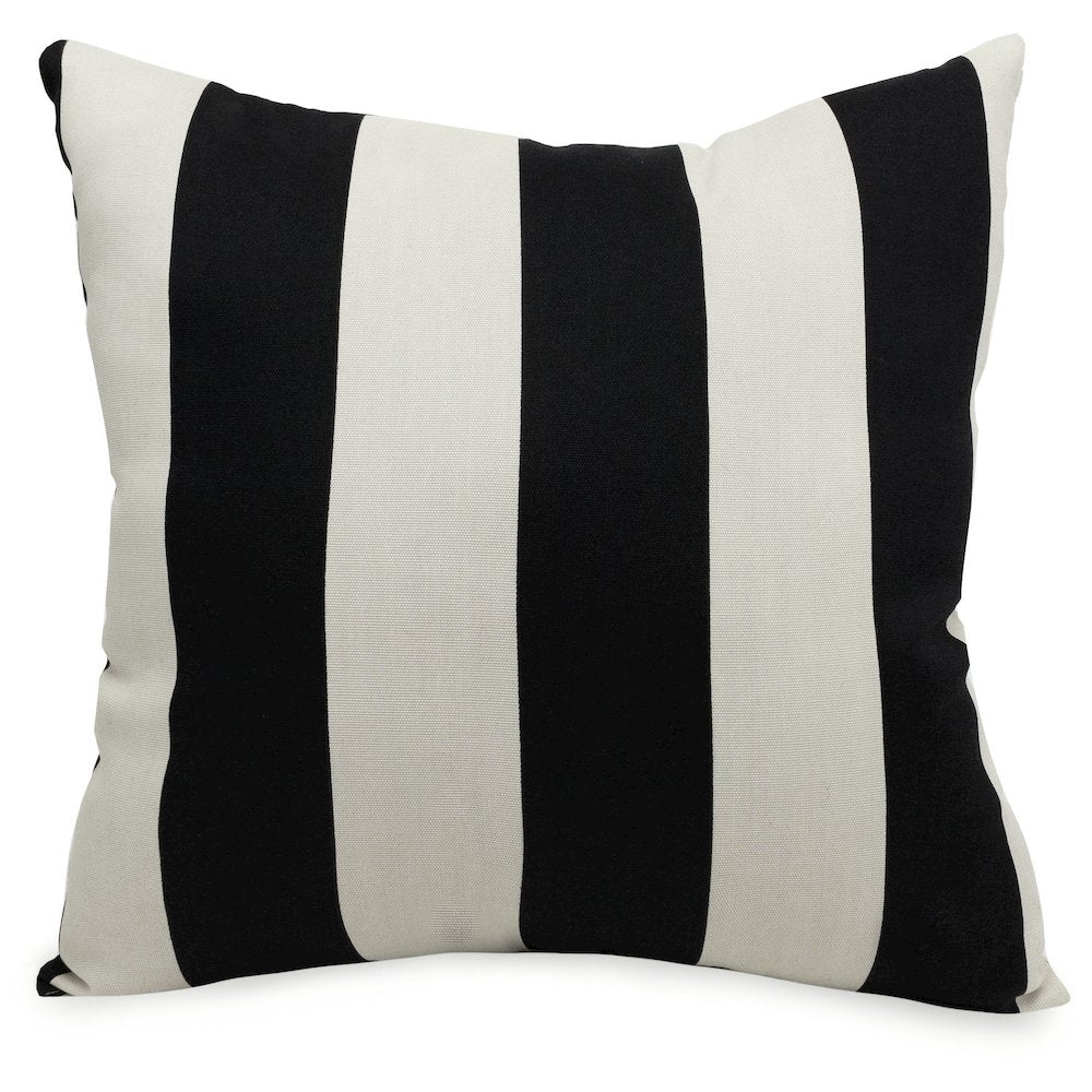Majestic Home Goods Pillow 20x20 Vertical Stripe Black