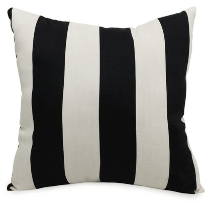 Majestic Home Goods Pillow 20x20 Vertical Stripe Black
