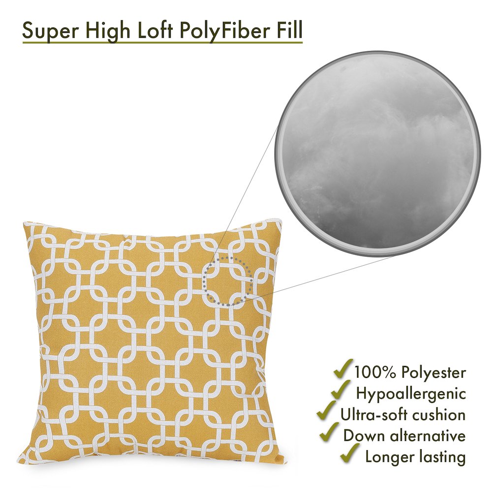 Majestic Home Goods Pillow 20x20 Links Yellow