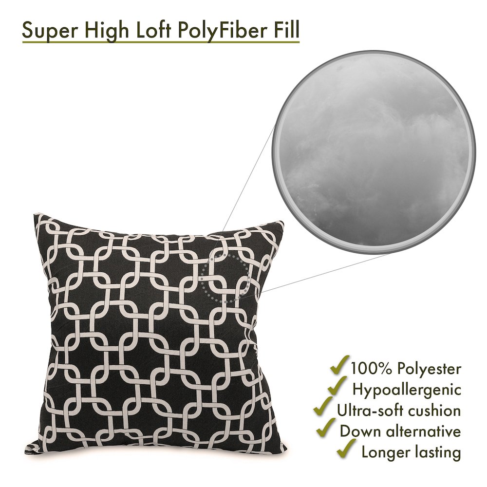 Majestic Home Goods Pillow 20x20 Links Black