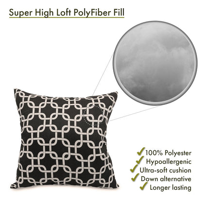 Majestic Home Goods Pillow 20x20 Links Black