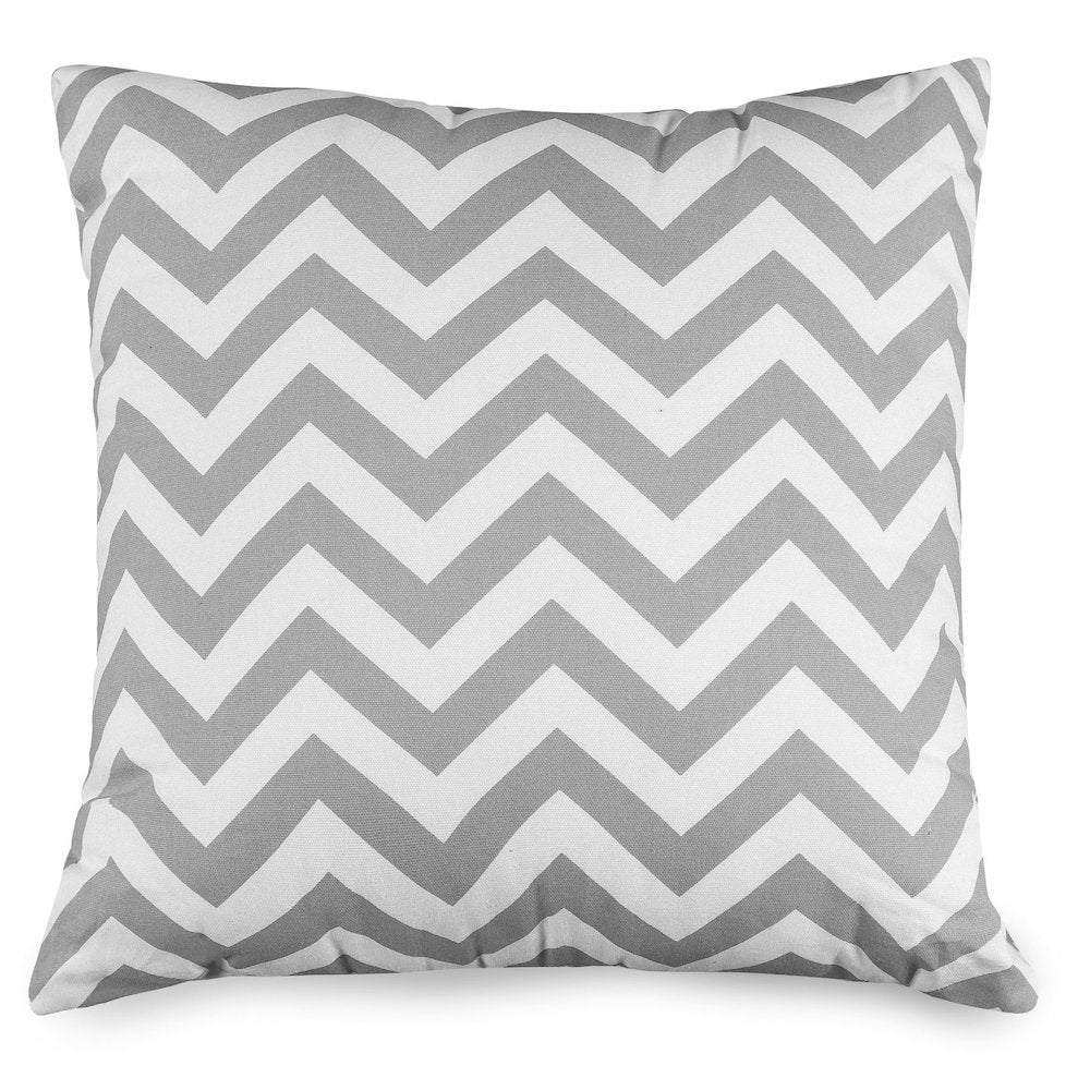Majestic Home Goods Pillow 20x20 Chevron Gray