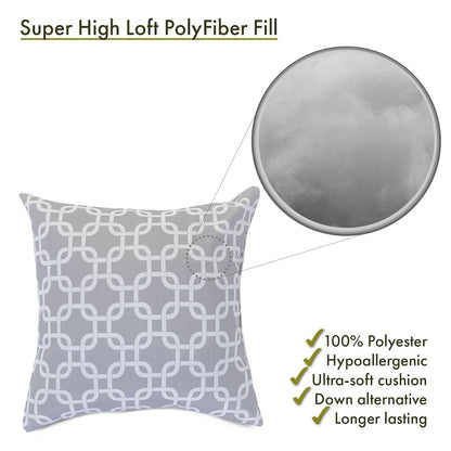 Majestic Home Goods Pillow 20x20 Links Gray