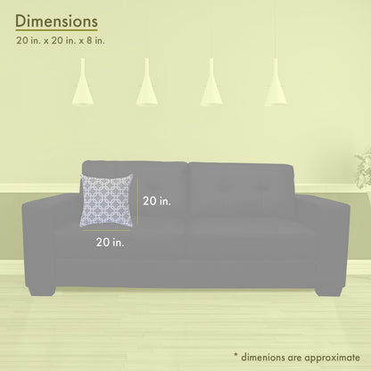 Majestic Home Goods Pillow 20x20 Links Gray