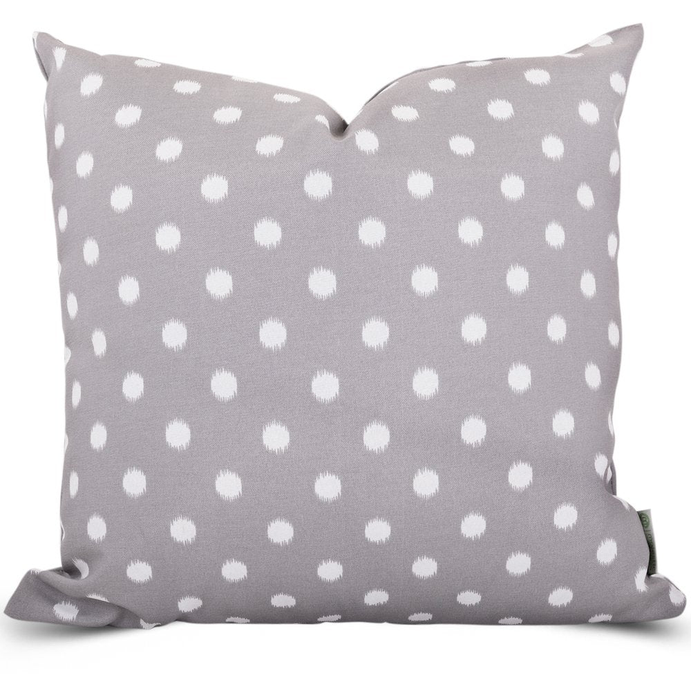 Majestic Home Goods Pillow 20x20 Ikat Dot Gray