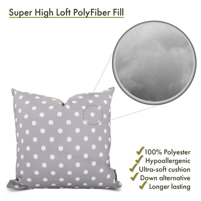 Majestic Home Goods Pillow 20x20 Ikat Dot Gray