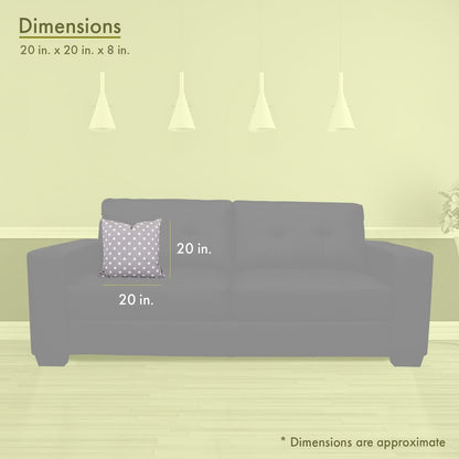 Majestic Home Goods Pillow 20x20 Ikat Dot Gray