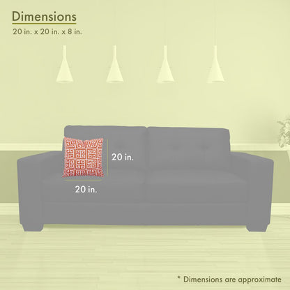 Majestic Home Goods Pillow 20x20 Towers Orange