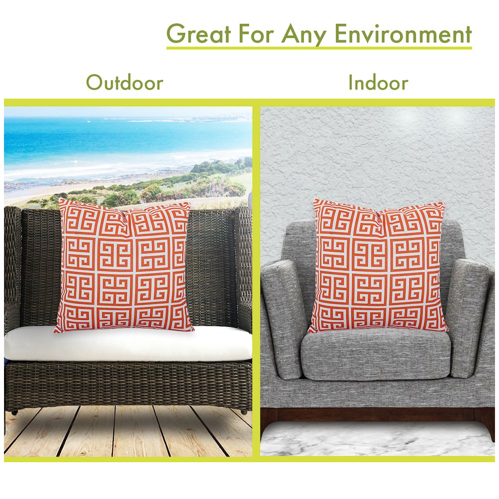 Majestic Home Goods Pillow 20x20 Towers Orange
