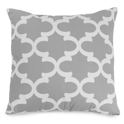Majestic Home Goods Pillow 20x20 Trellis Gray