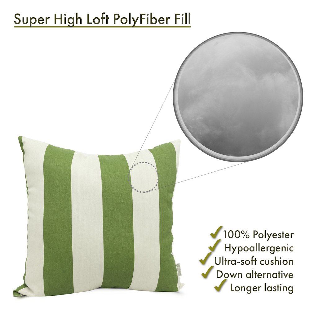 Majestic Home Goods Pillow 24x24 Vertical Stripe Sage