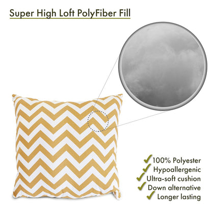 Majestic Home Goods Pillow 24x24 Chevron Yellow