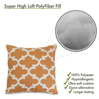 Majestic Home Goods Pillow 24x24 Trellis Peach
