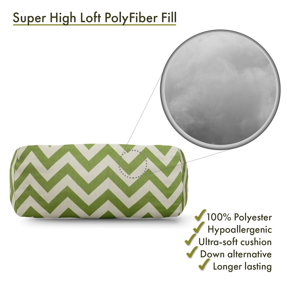 Majestic Home Goods Bolster Pillow Chevron Sage