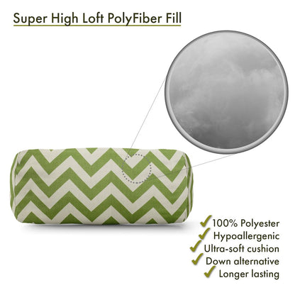 Majestic Home Goods Bolster Pillow Chevron Sage