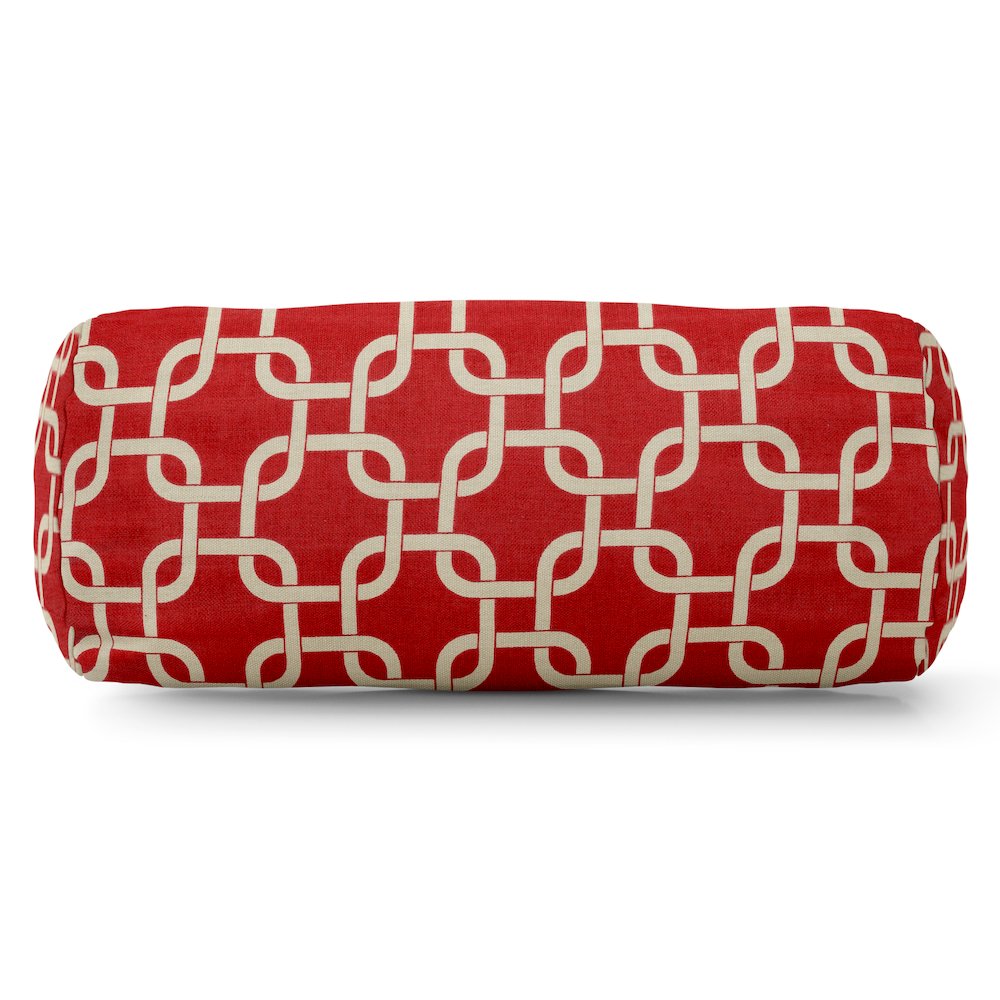 Majestic Home Goods Bolster Pillow Links Red