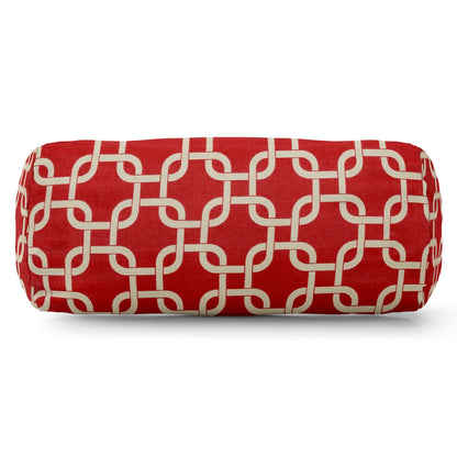 Majestic Home Goods Bolster Pillow Links Red