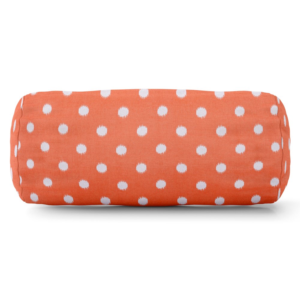 Majestic Home Goods Bolster Pillow Ikat Dot Orange