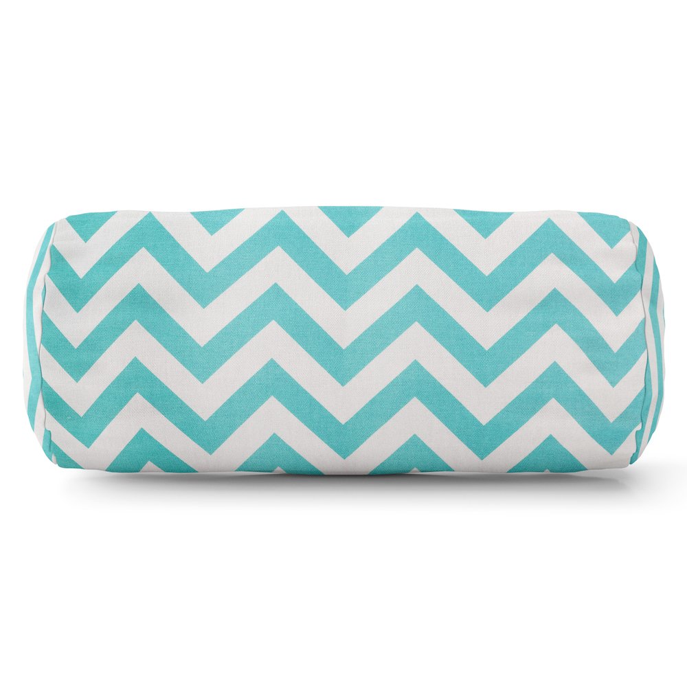 Majestic Home Goods Bolster Pillow Chevron Teal