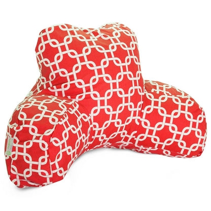 Majestic Home Goods Reading Pillow Links Red
