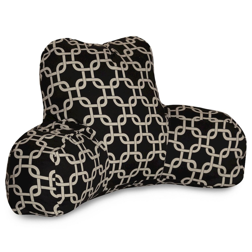 Majestic Home Goods Reading Pillow Links Black