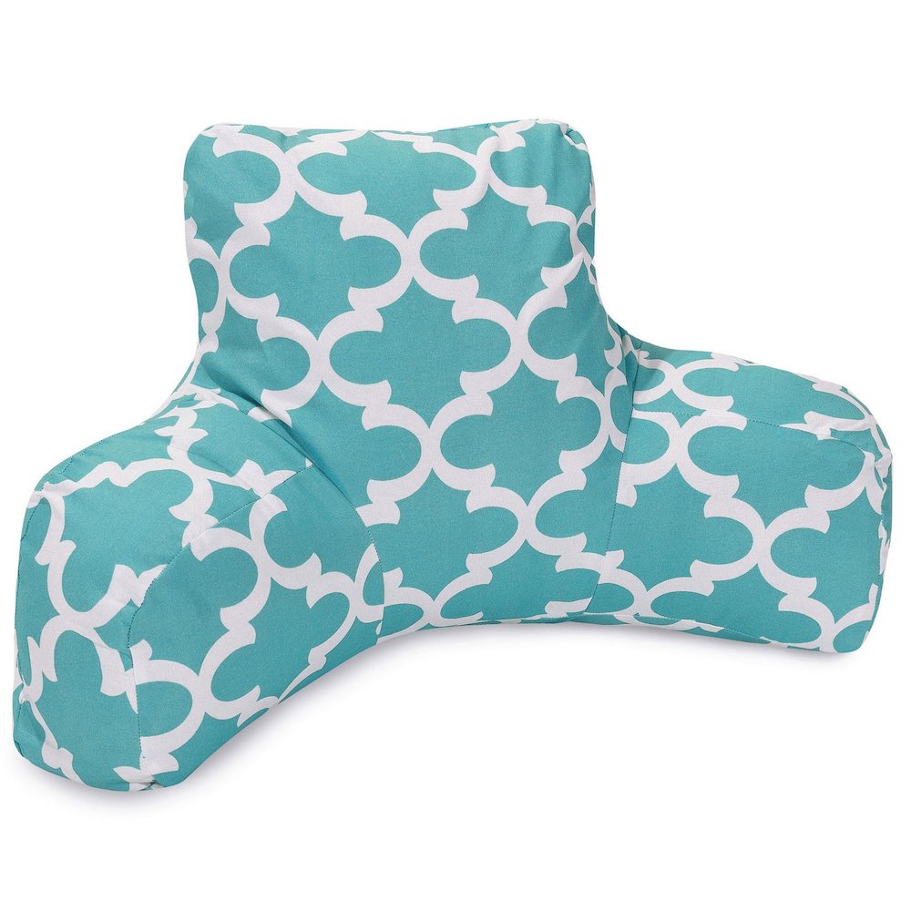 Majestic Home Goods Reading Pillow Trellis Teal