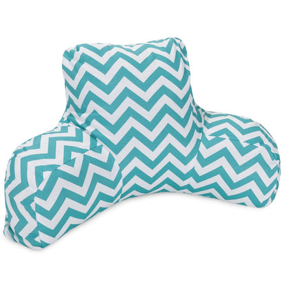 Majestic Home Goods Reading Pillow Chevron Teal